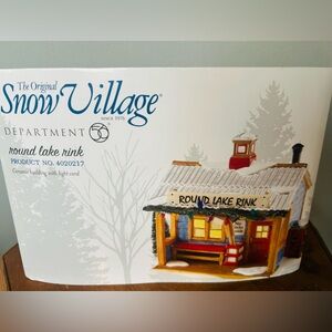 Department 56-Snow Village- Round Lake Rink -4020217